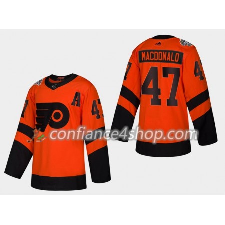 Adidas Maillot de Hockey Philadelphia Flyers Andrew MacDonald 47 2019 Stadium Series Authentic - Homme